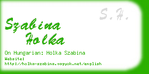 szabina holka business card